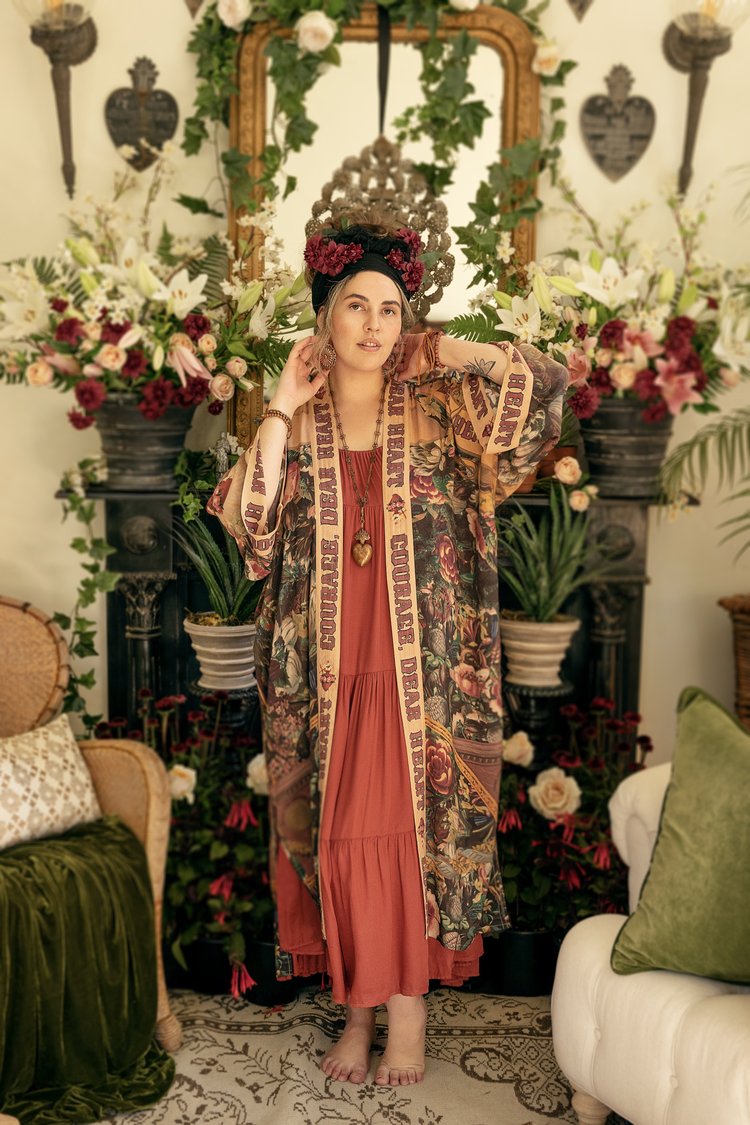 Courage Dear Heart Duster Kimono