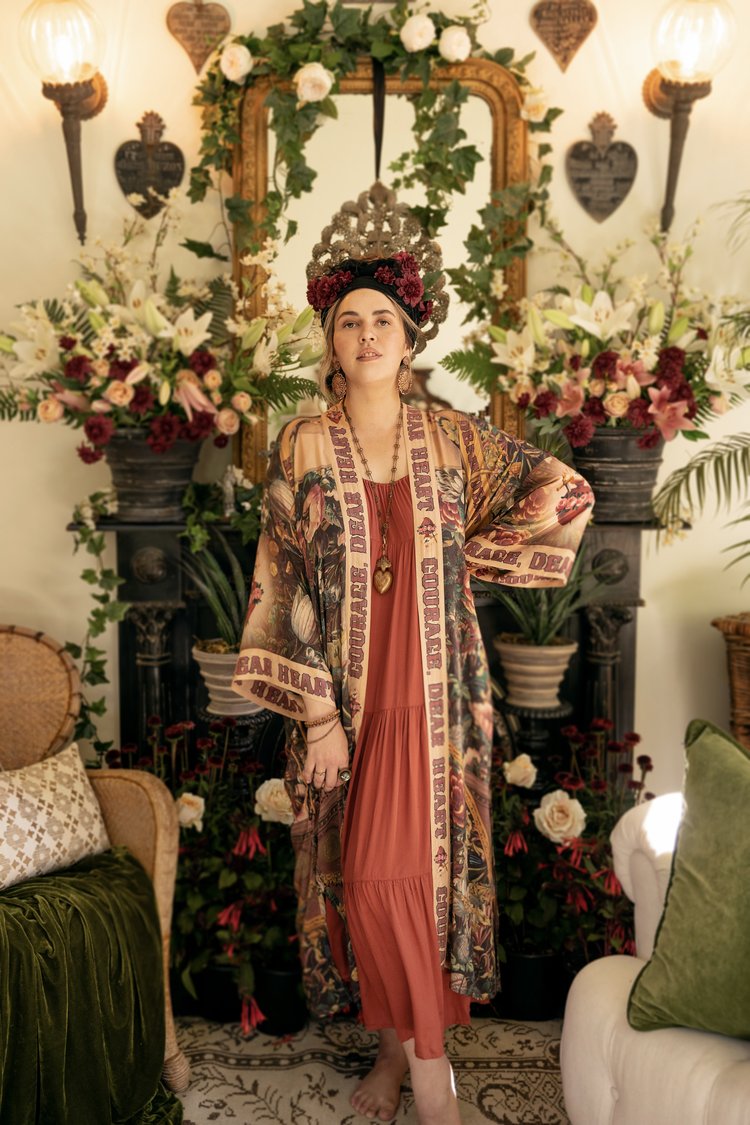 Courage Dear Heart Duster Kimono