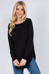 Marlee Scoop Hem Sweater