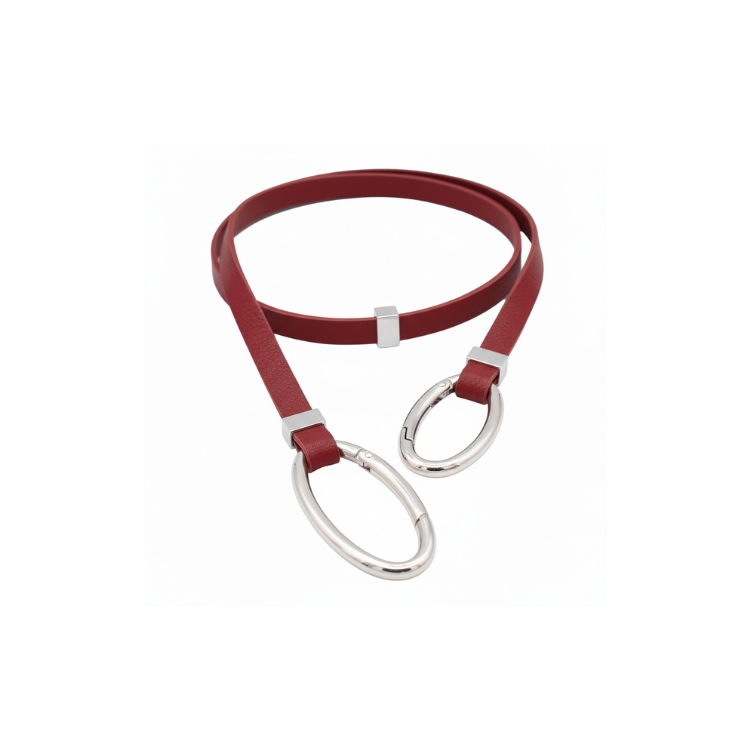 Red Wine Avril Edge Strand - Silver