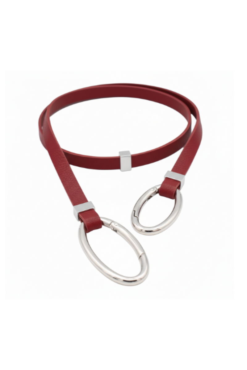 Red Wine Avril Edge Strand - Silver