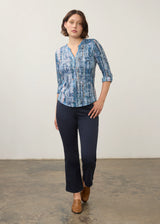 3/4 Sleeve Henley Top
