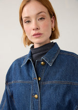 Kimono Sleeve Denim Jacket