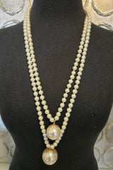 Double Pearl Stacked Necklace