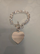 Large Heart Lock Bracelet