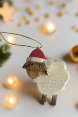 Hanging Sheep Ornament WHITE