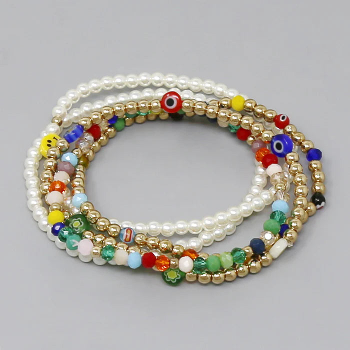 Evil Eye Bracelet Set