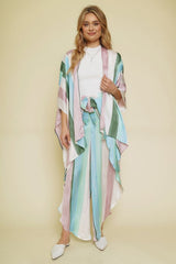 Pastel Stripe  Kimono