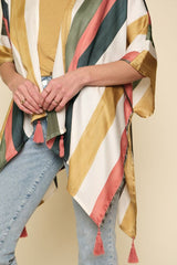 Leah Stripe Kimono