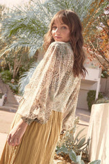 Leopard Tie Front Kimono