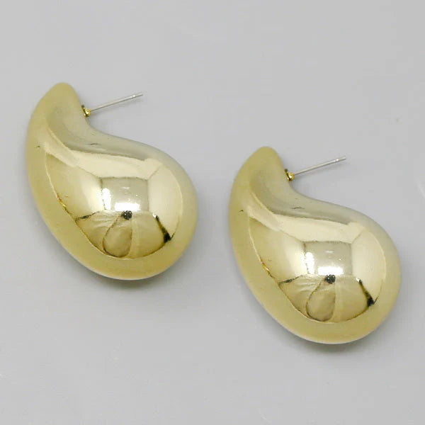 Oversized Teardrop Stud Earrings