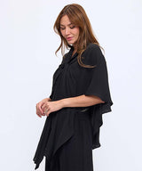 Draped Asymmetrical Shawl