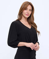 Front Tie Vneck Top