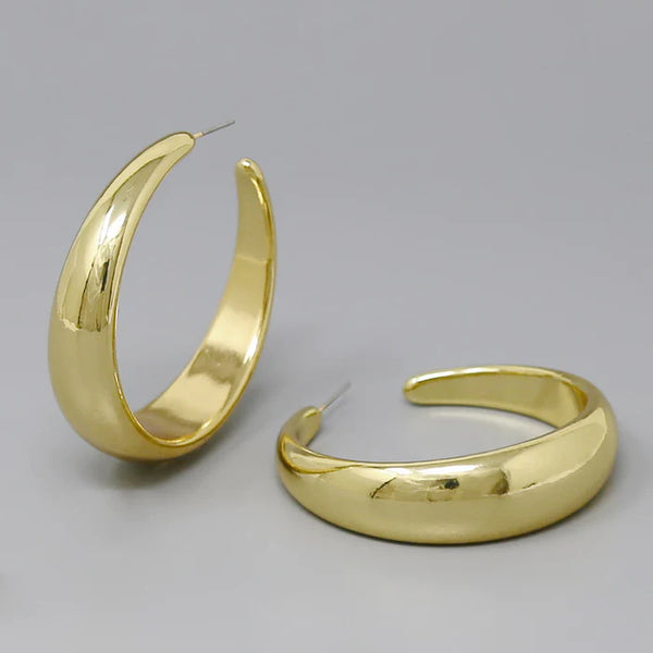 Gradual Metal Hoop Earrings