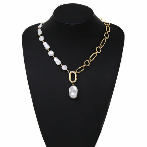 Pearl Dual Chain Necklace