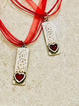 Valentine Red Plaque Pendant