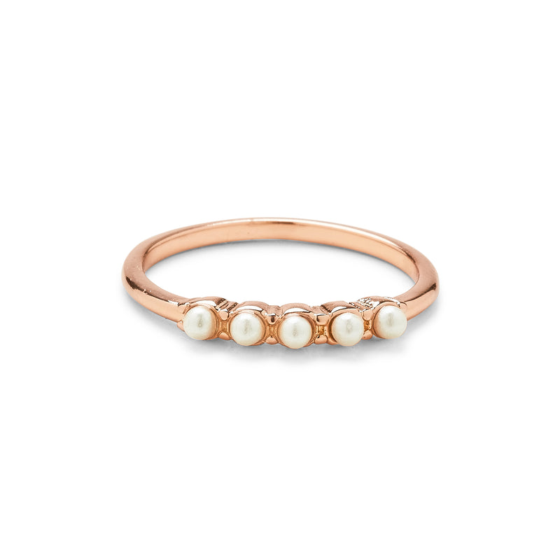 Mini Pearl Pave Ring