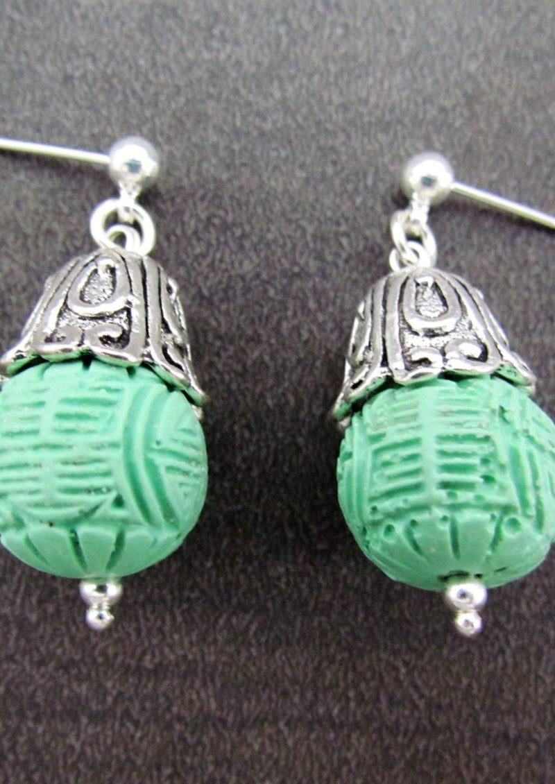 Cinnabar Aqua 2 Earrings