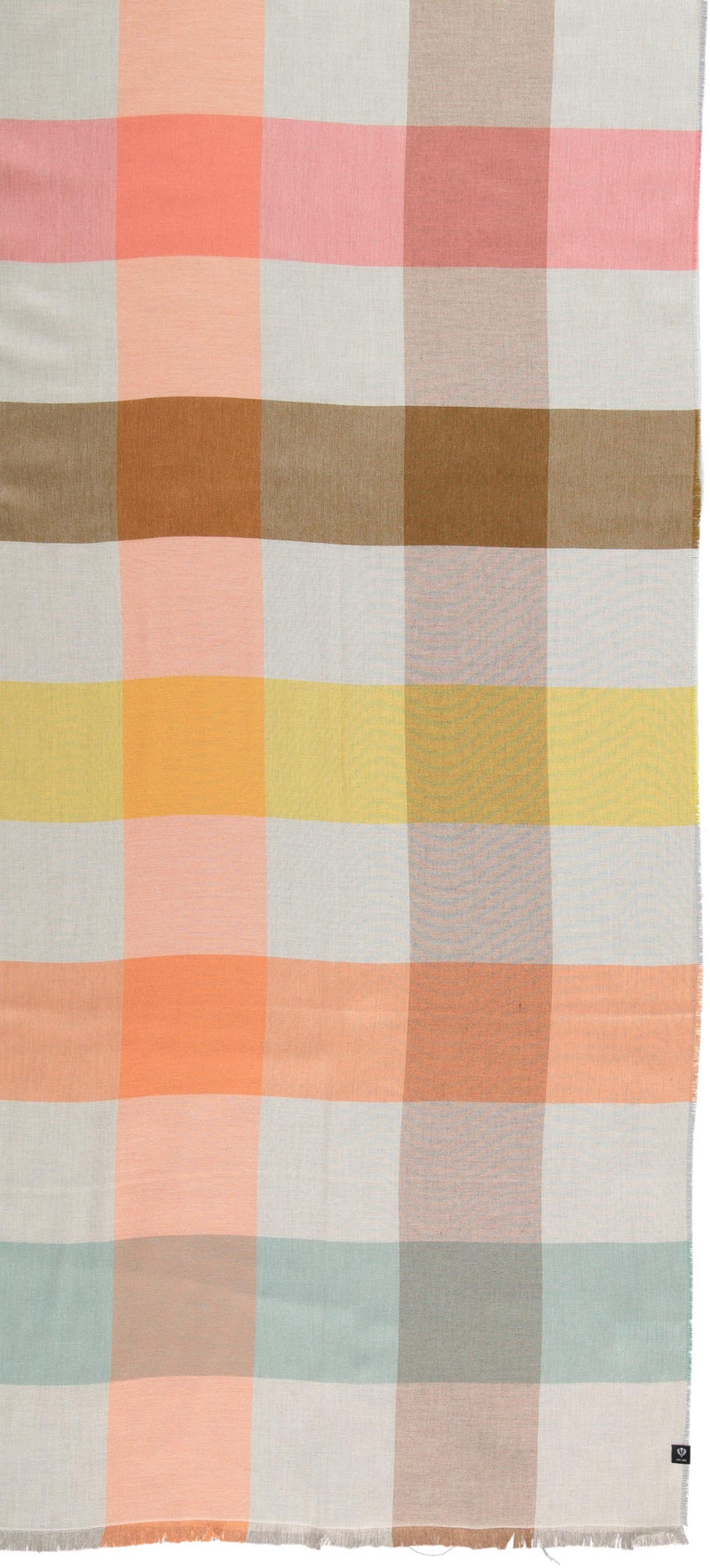 Box Check Print Scarf