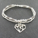 Double Strand Silved Plated Bracelet