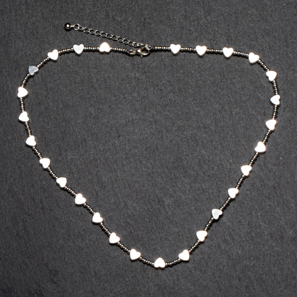 Short Heart Necklace SILVER